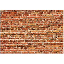 YYNXSY Red Brick backdrops Vintage Plastic Brick Wall Background Brick Wall Photo Video Background Brick Decorative Brick Fabric Wall Cover Photography Studio Party Office for Photography 6X4FT YY-12
