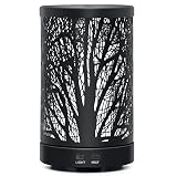 ASAKUKI Essential Oil Diffuser Metal Diffuser 150ML, Aromatherapy Oil Diffuser Ultrasonic Cool Mist