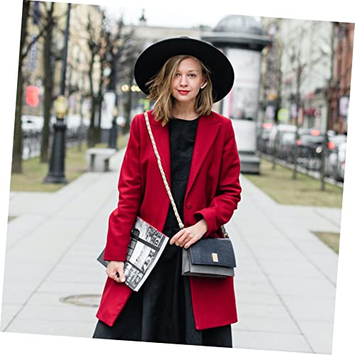 BESTOYARD 1Pc Bolsa Alça De Ombro Corrente Carteira Cruz Corpo Bolsa Alça De Couro Bolsa De Ombro Al