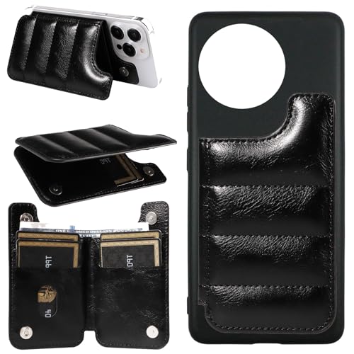 Image of Jiajihua [PU Leather+Phone Case] Compatible with Xiaomi Civi 3 5G,Compatible with Xiaomi Civi 3 5G Stand Magnetic Closure Card Slot Wallet Cover Black