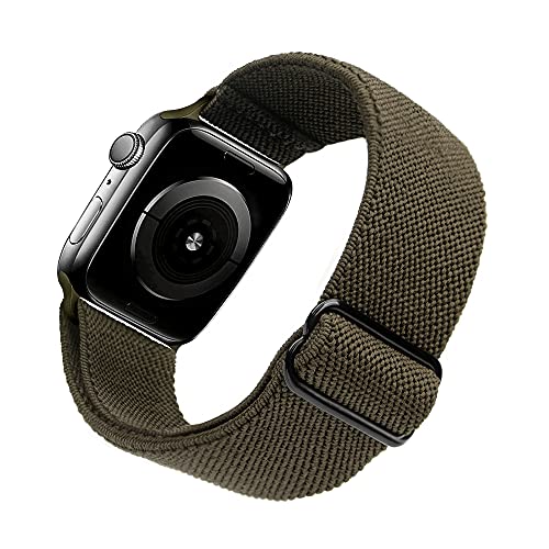 Image of Arae Stretchy WatchBand Compatible for Apple Watch Band 49 /45 /44 /42 /41 /40mm /38mm Comfortable Adjustable Sport Band for iWatch Series 10 9 8 7 6 5 4 SE 3 2 1 Women Men