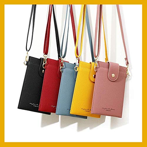 Image of Womens Fashion Small Crossbody Bag Light Leather Cellphone Case Wallet Shoulder Purse Credit Card Holer Handbag Girls Travel Passport Pouch Messenger Satchel for iPhone 11 Pro Max 6 /7 /8 Plus