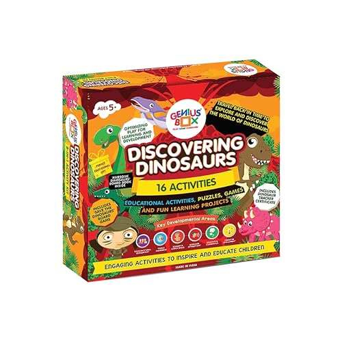 Genius Box - Play some Learning Educational Toy for 5+ Year Age: Discovering Dinosaurs DIY, Activity Kit, Learning Kit, Educational Kit, STEM Toy 16 Activity Kit (B01FD6DE0I) Amazon Price History, Amazon Price Tracker