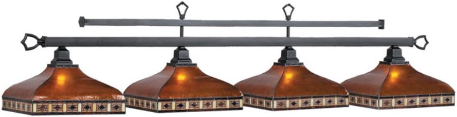 RAM Game Room Traditional Style Tahoe 4-Light Billiard Pendant Light Fixture