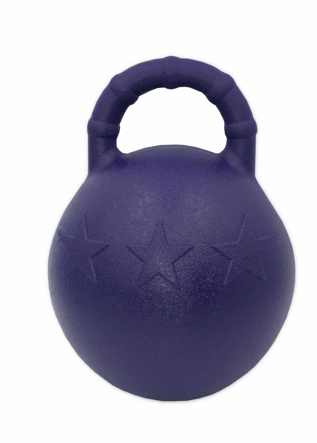 AMKA Palla da gioco per cavalli Star per stalla e salice, resistente al morso, colore: viola