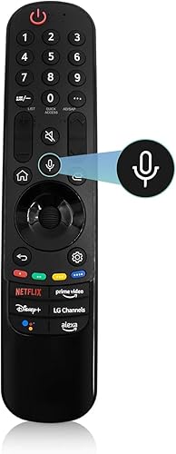 Control remoto mágico para LG Smart TV, control remoto para LG TV remoto AN-MR24GA23GA22GA21GA con puntero y función de voz, repuesto para