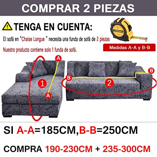 Housse de canapé en forme de L extensible pour des soirées confortables sur canapé 4 places