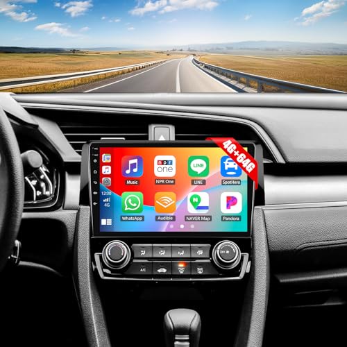 SIXWIN Android 13 4G+64G Car Stereo for Honda Civic...