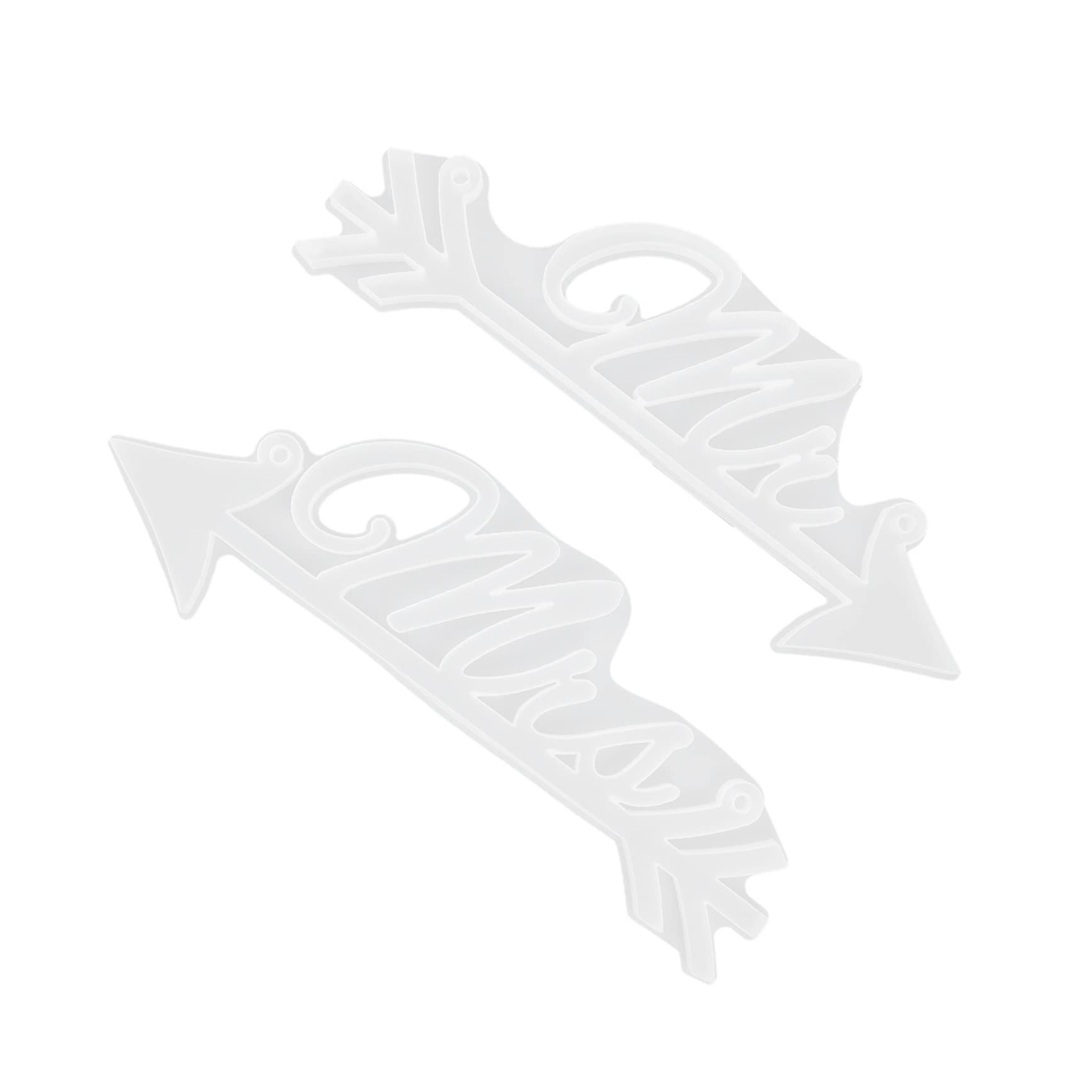 STOBOK 4pezzi Mold Silicone Per Lettere Inglese Di Stampo Per Pendenti Decorativi Forma Di Freccia Per Creazioni Fai Te e Decorazioni Per Matrimoni Facile Da Usare e Riutilizzabile