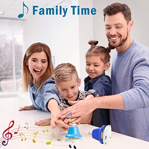 Shinleypack Desk Bells Hand Bells For Kids,8 Notes Diatonic Colorful Metal Music Bells Percussion Instrument Musical Teaching Chromatic Birthday Gift For Children #TOP5