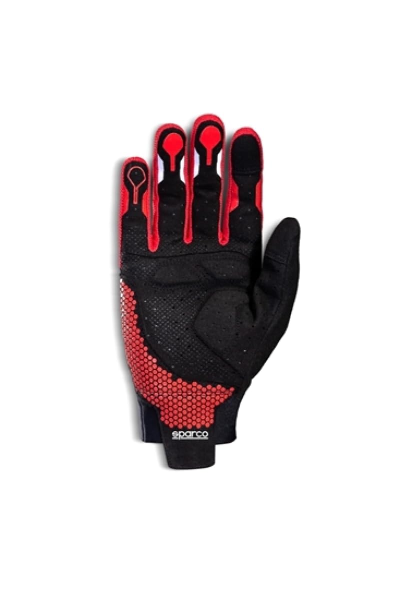 Guanti Sparco HyperGrip+ T10 Nero/rosso – Taglia 10, Senza Cucitura Tra Palmo E Pollice Per Massimo Comfort