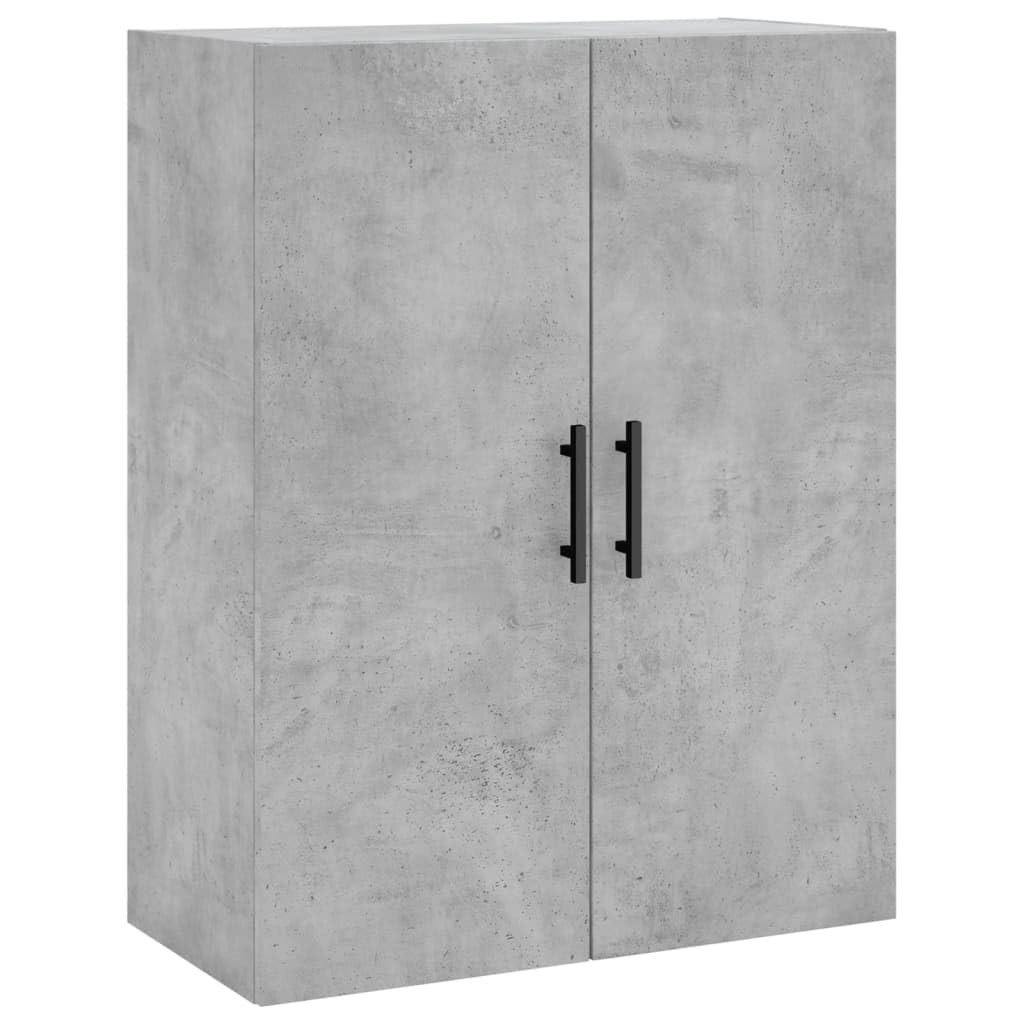 Accueil-Armoires et rangement, buffets et buffets, meuble haut béton gris 69,5 x 34 x 180 cm