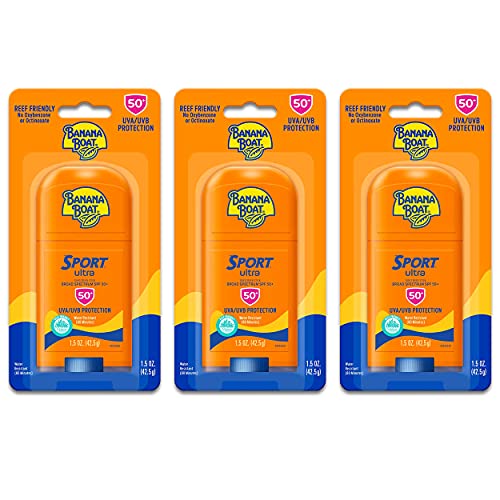 Banana Boat Travel Pack ~ 3 Banana Boat Stick Sunscreen 1.5oz | Sunblock Travel Pack Sunscreen Travel Size