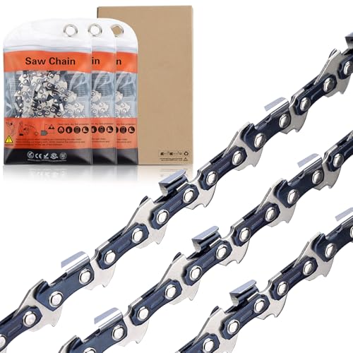 Hipa 3 Pack 20 Inch MS271 Chainsaw Chain 3689 005 0081 for Stihl MS271 MS290 MS291 MS280 MS270 Chainsaw 26RS381 .325' Pitch .063' Gauge 81 Drive Links L81 Semi-Chisel Chain