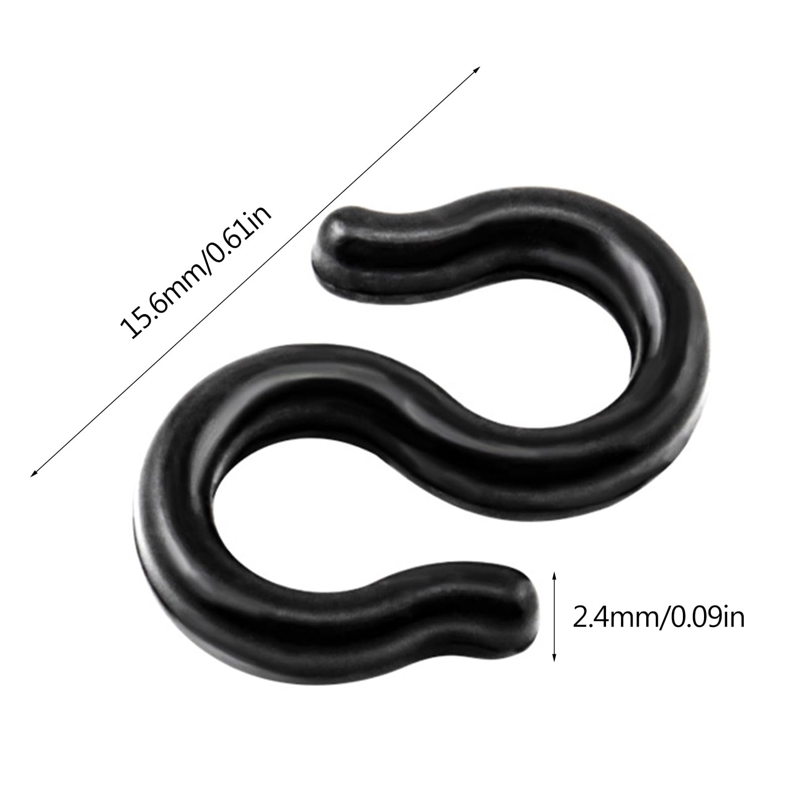 Clips de cable de bicicleta, clips de cable de freno, clips de gancho en S, clips de hebilla de guía para carcasa de engranaje de freno de bicicleta