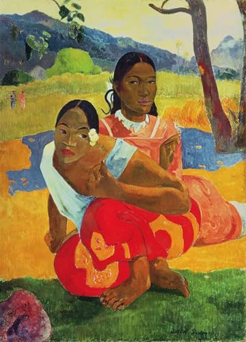 Cuadro Nafea Faaipoipo de Paul Gauguin lienzo decorativo de 60x90cm para paredes de oficina