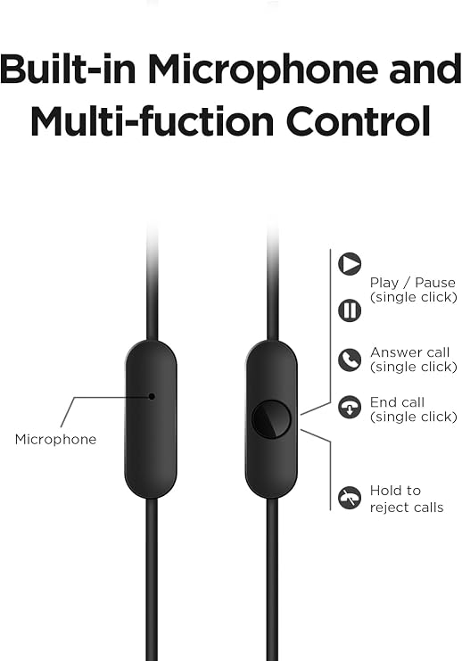 1MORE 2-Pack Piston-Fit Headphones, USB-C in Ear Ear Buds with Mic, Wired Earbuds, Noise Isolation, Control Button, Comfortable Earphones for iPhone 17/16/15/Samsung/Tablet, Blue