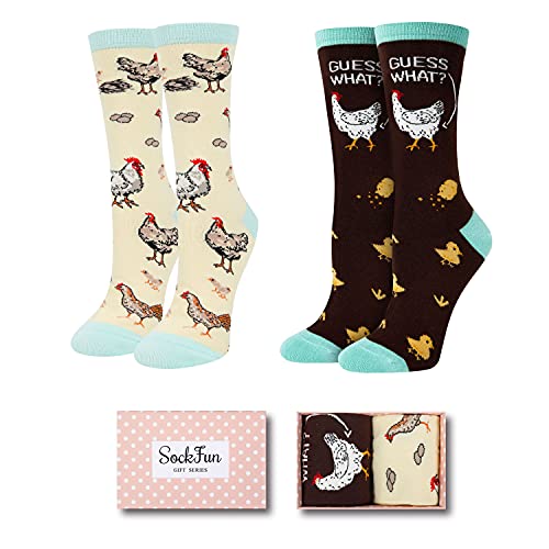 fuzzy chicken socks - SOCKFUN Chicken Socks Novelty Chicken Gifts Animal Socks for Women Chicken Farm Gifts Funny Chicken Gifts for Chicken Lovers