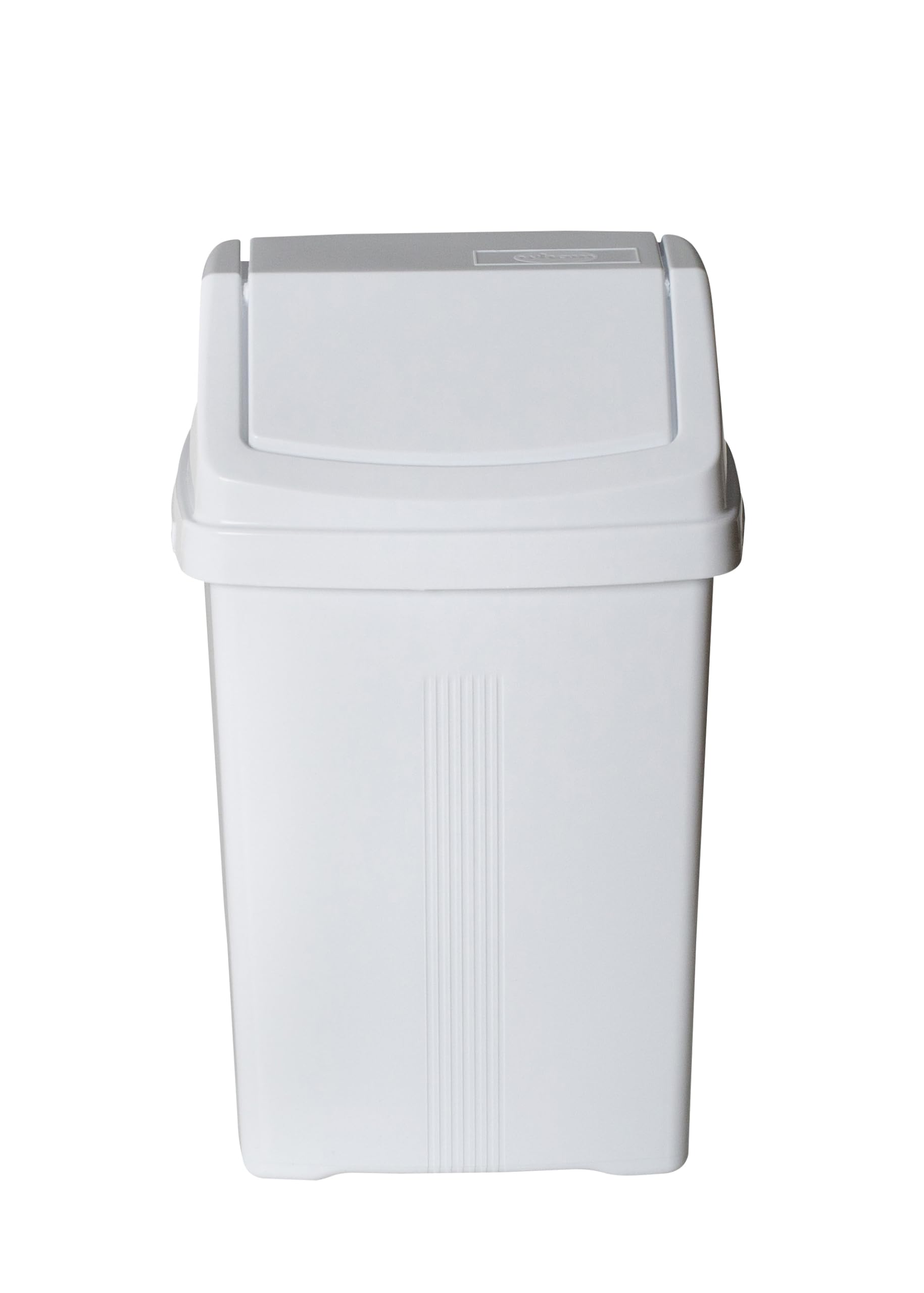Eason Bros - 8L/25L/50L Litre Plastic Swing Bin Waste Recycle Bin Dustbins Kitchen, Bathroom Rubbish Trash Refused Bins Garbage Bin (Ice-White, 8L) โ image 1