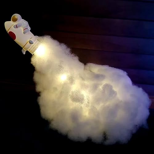 Go-Partyer Lámpara espacial astronauta para manualidades infantiles cohete 3D en luz nocturna de nube arte y manualidades juguete fácil de hacer a
