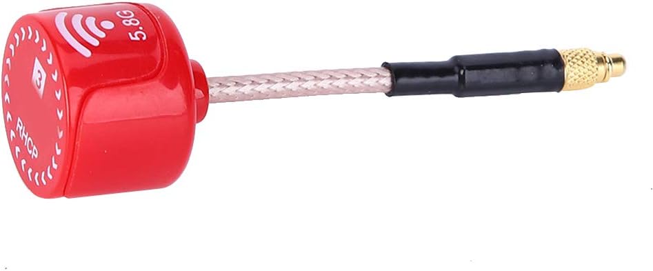 RC Drone Antenna Red 5.8Ghz Antenna High Gain Bendable Directional 100MHz Bandwidth for FPV Racing Drone(MMCX Straight)