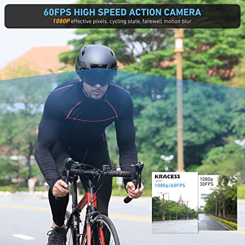 Fahrradhelm mit Bluetooth KRACESS KRS-S1 in Schwarz für Erwachsene
