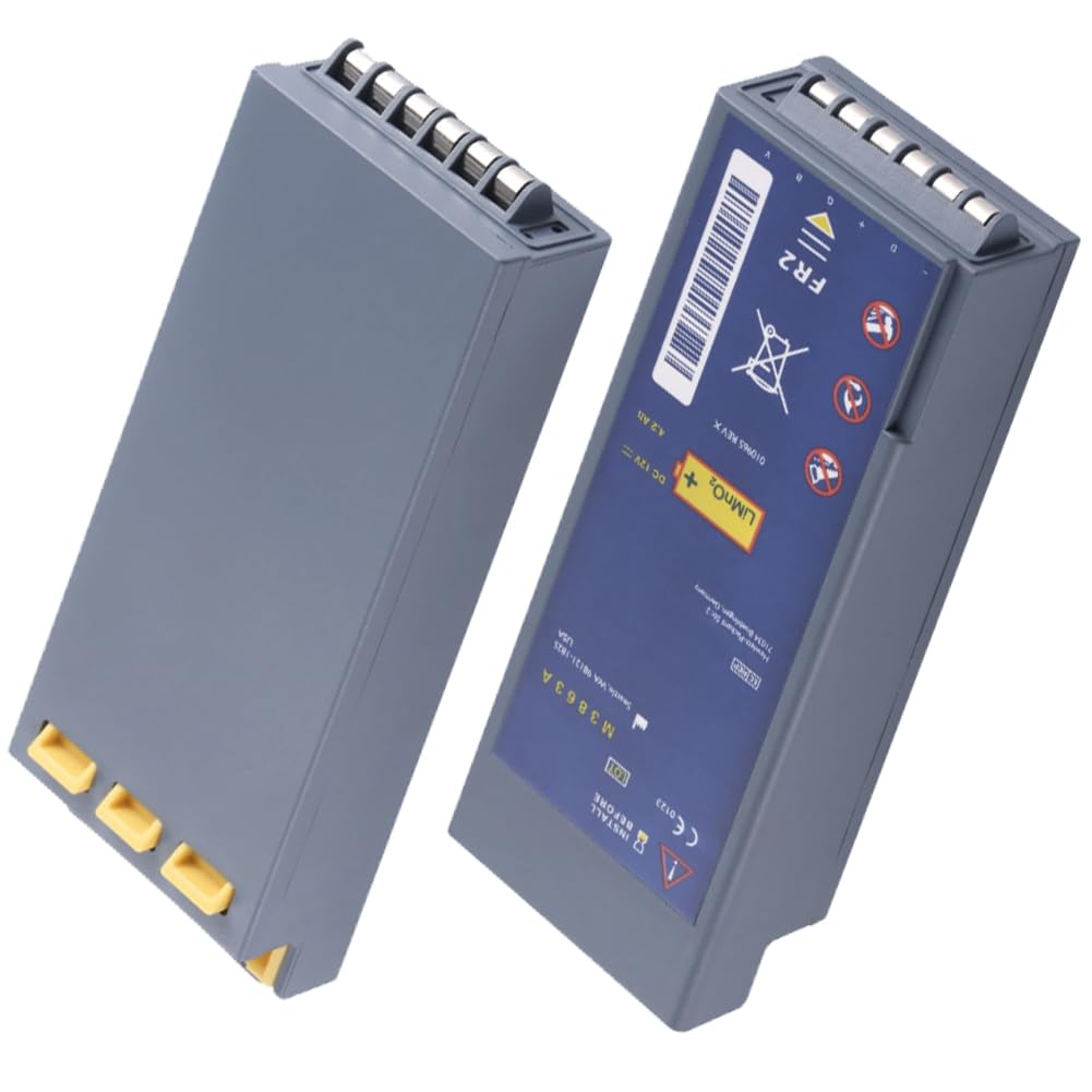 XITAIAN M3863A Batteria di Ricambio per FR2 AED Defibrillator Battery M3860A M3861A M3840A (12V 4.2Ah 50.4Wh)