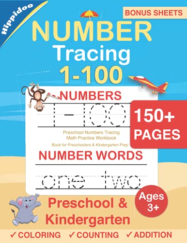 Number Tracing book for Preschoolers: Preschool Numbers Tracing Math Practice Workbook: Math Activity Book for Pre K, Kindergarten and Kids Ages 3-5