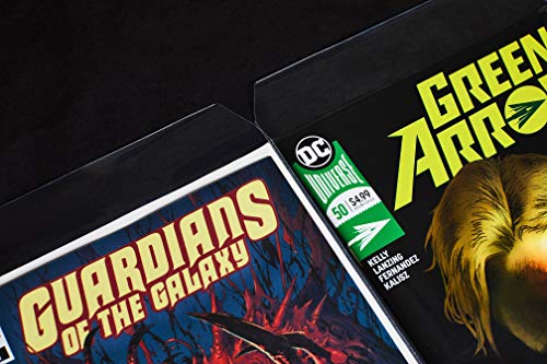 Image of Big Fudge 50 Comic Book Bags and Boards - Protector Sleeves for Comics and Magazines - Archival Protection for 1990s to Current Comic Books - 7.25 inch x 10.5 inch