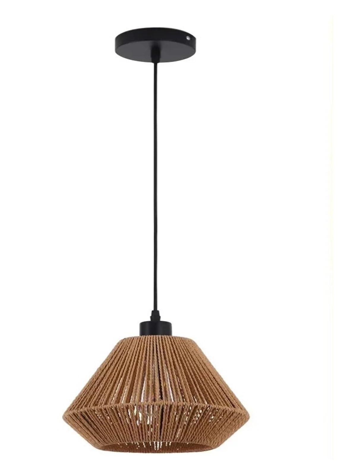Akdjgfp 1 Pcs Rattan Lampshade Rattan Wicker Lampshade Pendant Lamps Hanging Light For Vintage Farmhouse Rural