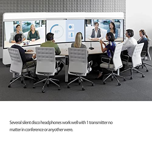 Ayvvpii 600609271681 Rechargeable Wireless Silent Disco Headphones Rf Led Flashing Light Headset 10Pcs Headphones Bundle And 1 Transmitter 500M Distance thumb #7