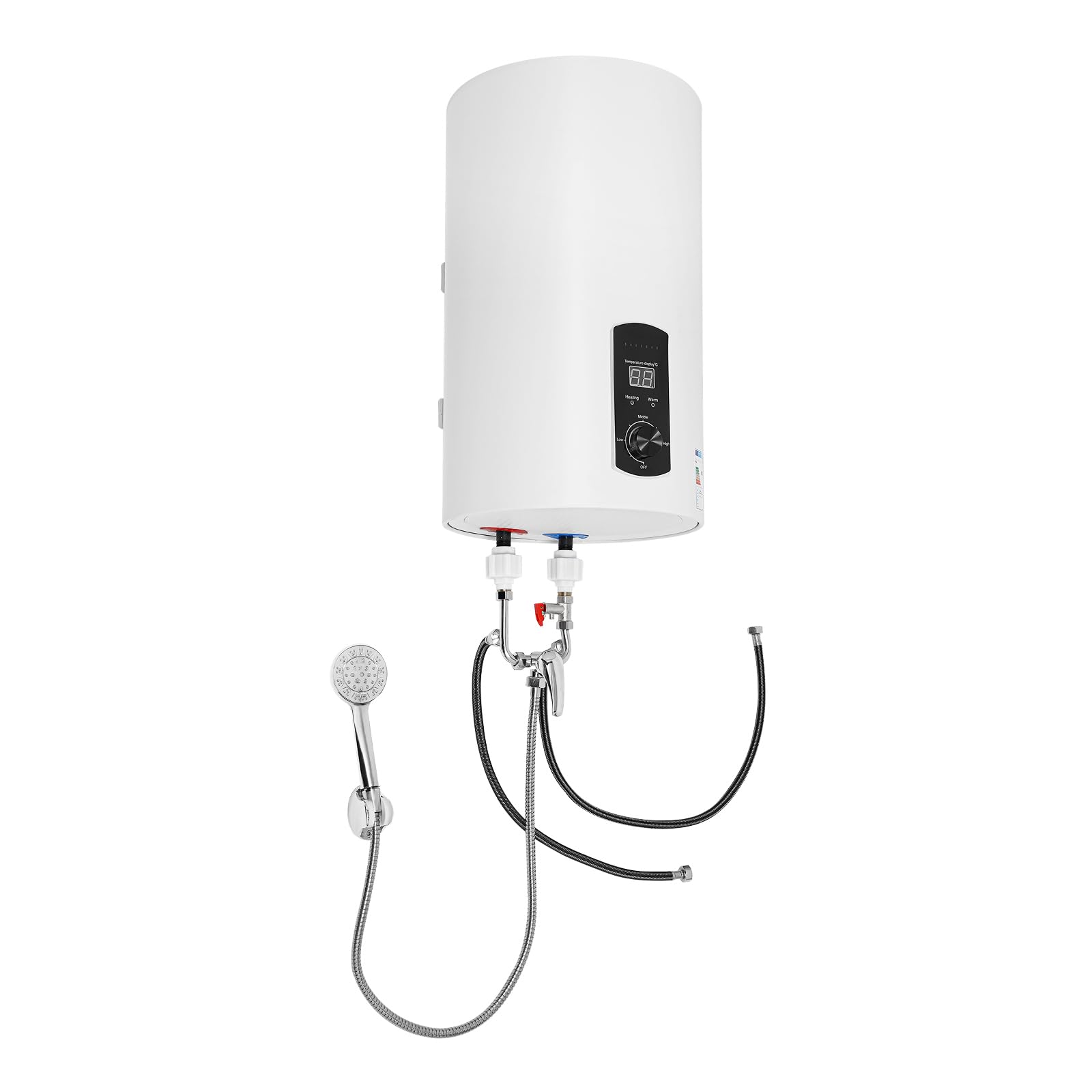 Calentador de agua con tanque de 2000 W con funda de hierro (capacidad del tanque 30 l) para cocinas, baños, bares, restaurantes, hoteles, peluquerías