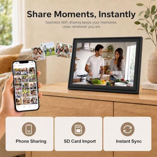 WiFi Digital Picture Frame, 10.1 Inch IPS Touchscreen, Easy to Use - image 4