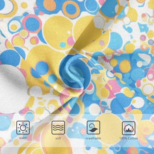 KLL Abstract Texture Colorful Circles Toddler Boy Pure Cotton Athletic Underwear Cute Children Undies3