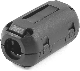 IIVVERR Movable 9mm Inner Diameter Black Ferrite Core Ring Cable Clip (Clip de Cable de anillo de núcleo de ferrita Negro de 9 mm de diámetro Interior móvil