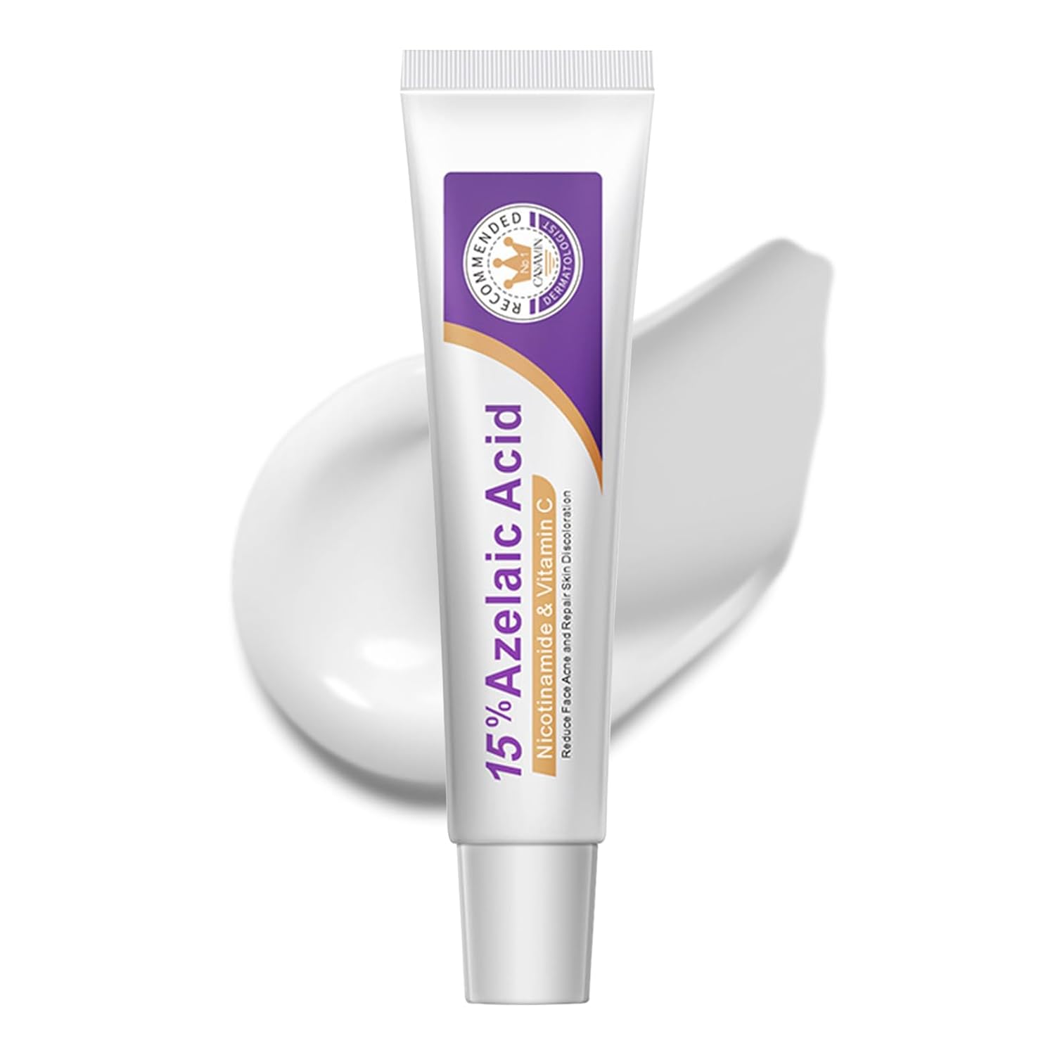 15% Azelaic Acid Cream with Niacinamide & Vitamin C - Non-Sticky,Hydrating Facial Cream for Acne-Prone & Blemish-Prone Skin, Redness Calming Azelaic Acid Gel for Smooth Skin Texture (Pack of 1)