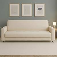 Capa de Sofá Coladinha Malha Spandex 2/3/4 Lugares, capa de sofá antiderrapante zero transparência, capa para sofá não enruga para mobiliário doméstico (Creme, 4 Lugares)