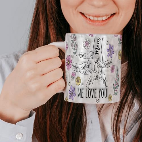 Ships-Next-DayCustom-Mothers-Day-Gifts-For-Mom-Personalized-Mom-Coffee-Mug-You-Hold-Our-Hands-Mug-Mom-Birthday-Gifts-From-Daughter-Son-Mom-Cup-Up-to-9-Names-11-or-15-OzMade-in-USA