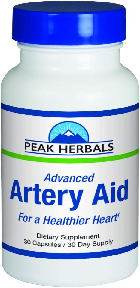 Advanced Artery Aid Artery Care Supplement Supports a Healthy Heart and Arteries. 30-Day Supply.