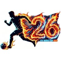 JOVYTH Pegatina De Pared Fútbol 3D Tema Mundial , Vinilo