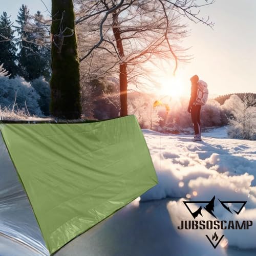 Emergency Survival Shelter Tent, 59 X 98.4inch Waterproof 2-Person Mylar Thermal Shelter for Hiking Camping - Image 3