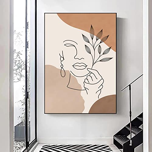 Affiche et impressions sur toile visage femme pour grand mur vide