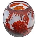 Matière :Verre aubaho Vase réplique en verre de style ancien Motif copie c14