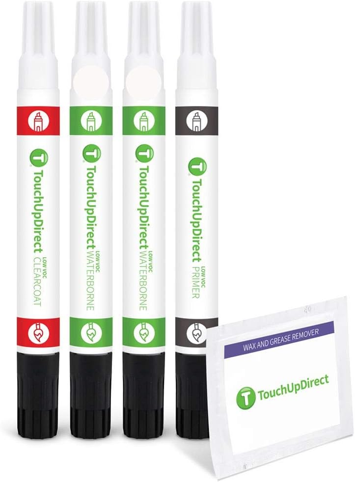TouchUpDirect G1W/WA140X Iridescent Pearl Tricoat Compatible with Chevrolet Exact Match Touch Up Paint Combo - Preferred Kit