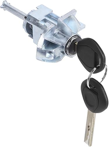 Fydun Asamblea del cilindro de la cerradura de puerta de la aleación de aluminio con 2 llaves para la impulsión izquierda de la serie E46 3