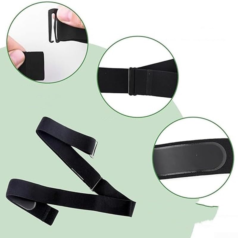 DAZZLEEX Moniteur de fréquence cardiaque réglable avec capteur étanche sans fil 5,3 GHz pour la course à pied, le cyclisme, la gym (2,4 G avec batterie)
