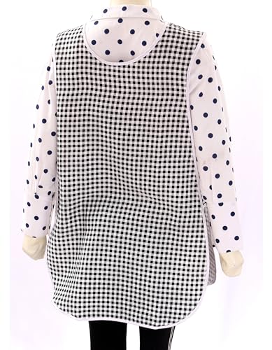 LINEN CLOSET Womens Tabards with Pockets for Men Ladies Cleaning Catering Chef Kitchen Aprons Unisex Hygea Tabard Apron Work Tabards - Image 4
