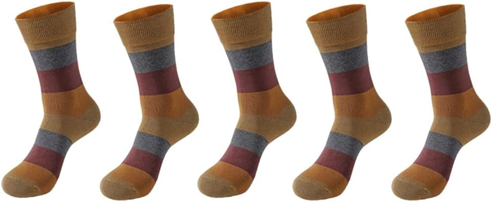 5 Pairs/Pack Of Men's Socks Cotton Breathable Party Spandex Dress