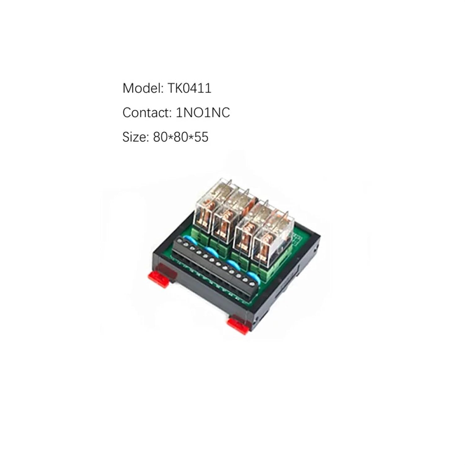 4/8/10/12/16 Way Relay Module Control Board 12V 24V PLC Intermediate Relay Module 220V NPN/PNP Universal 1Pcs (Color : 12VDC, Size : TK0411 1NO1NC)