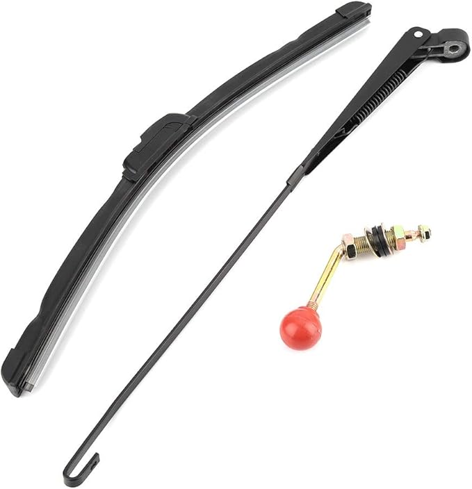 Windshield Wiper Blade,UTV Manual Hand Operated Windshield Wiper Blade Universal Replacement Kit